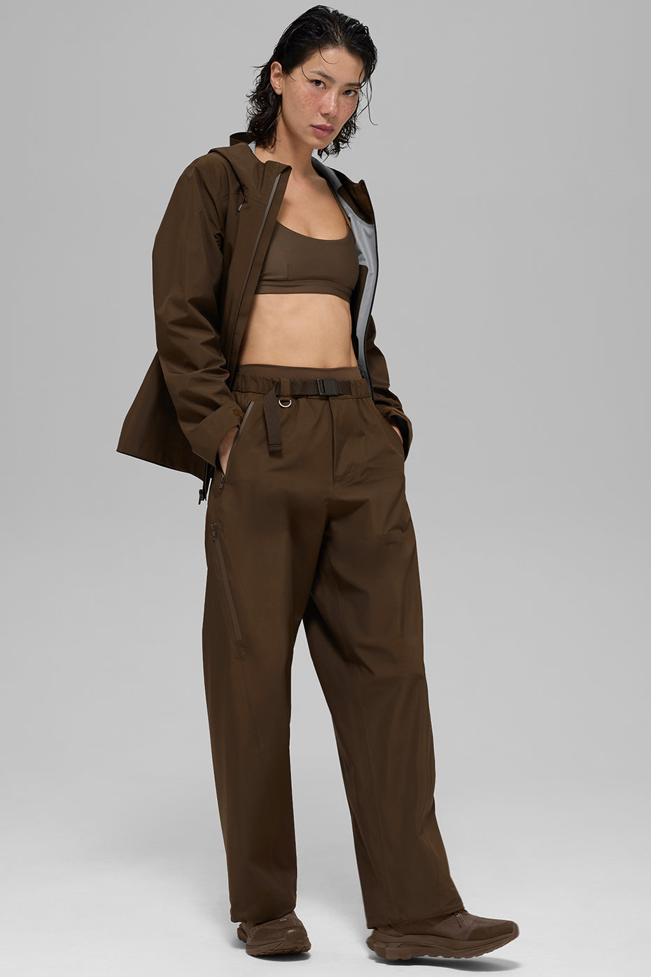 alo Alpha Shell Jacket - Espresso