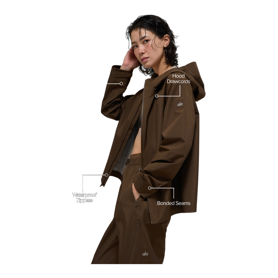 alo Alpha Shell Jacket - Espresso