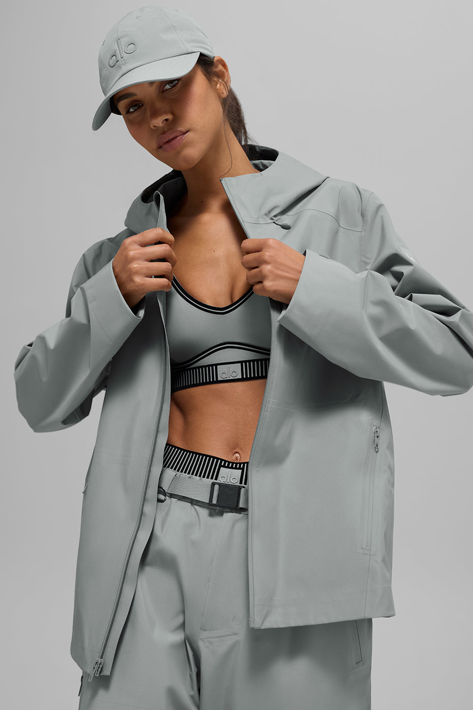 alo Alpha Shell Jacket - Lunar Grey