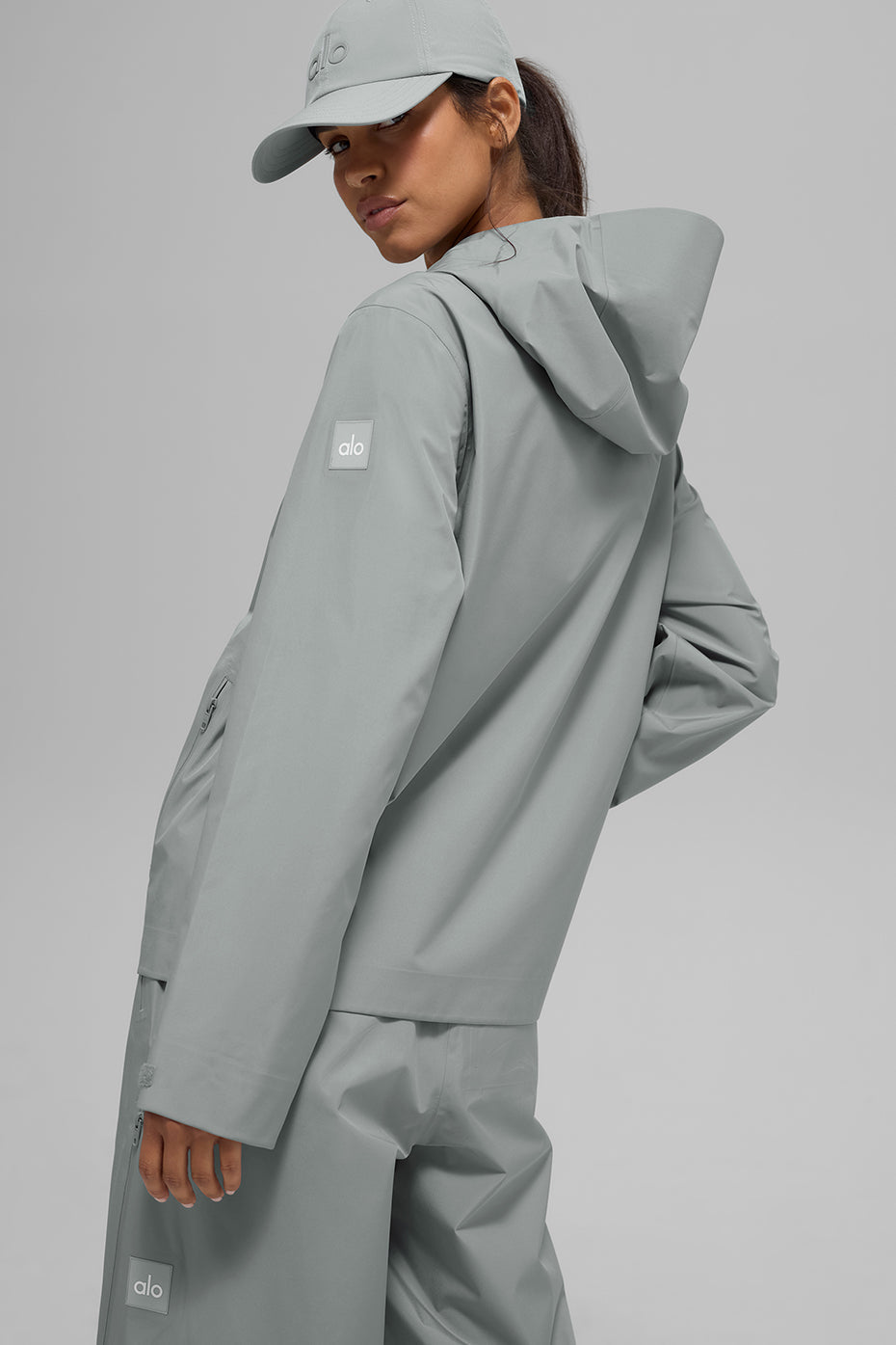 alo Alpha Shell Jacket - Lunar Grey