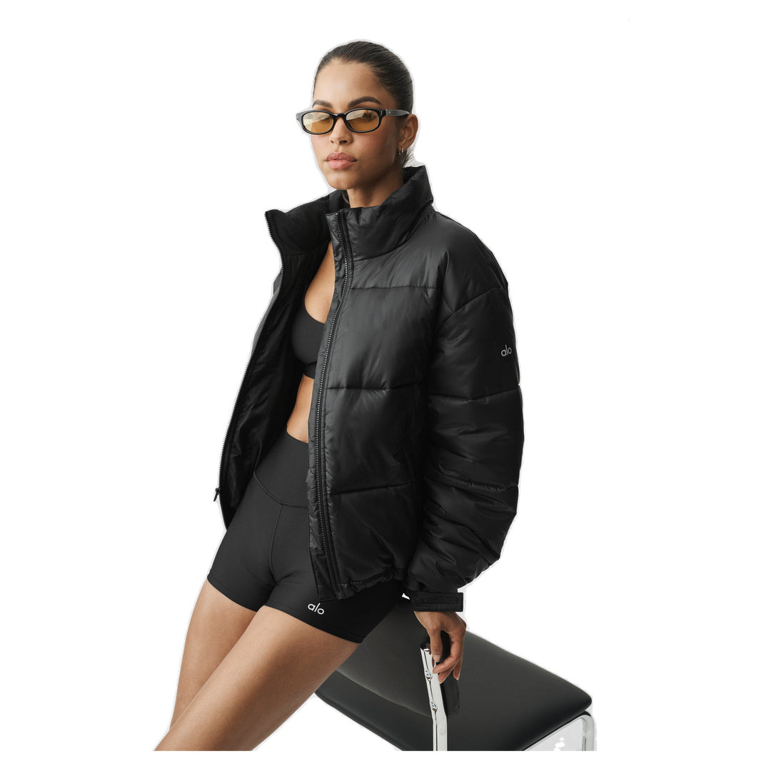 ALO Cold Front Puffer Jacket - Black