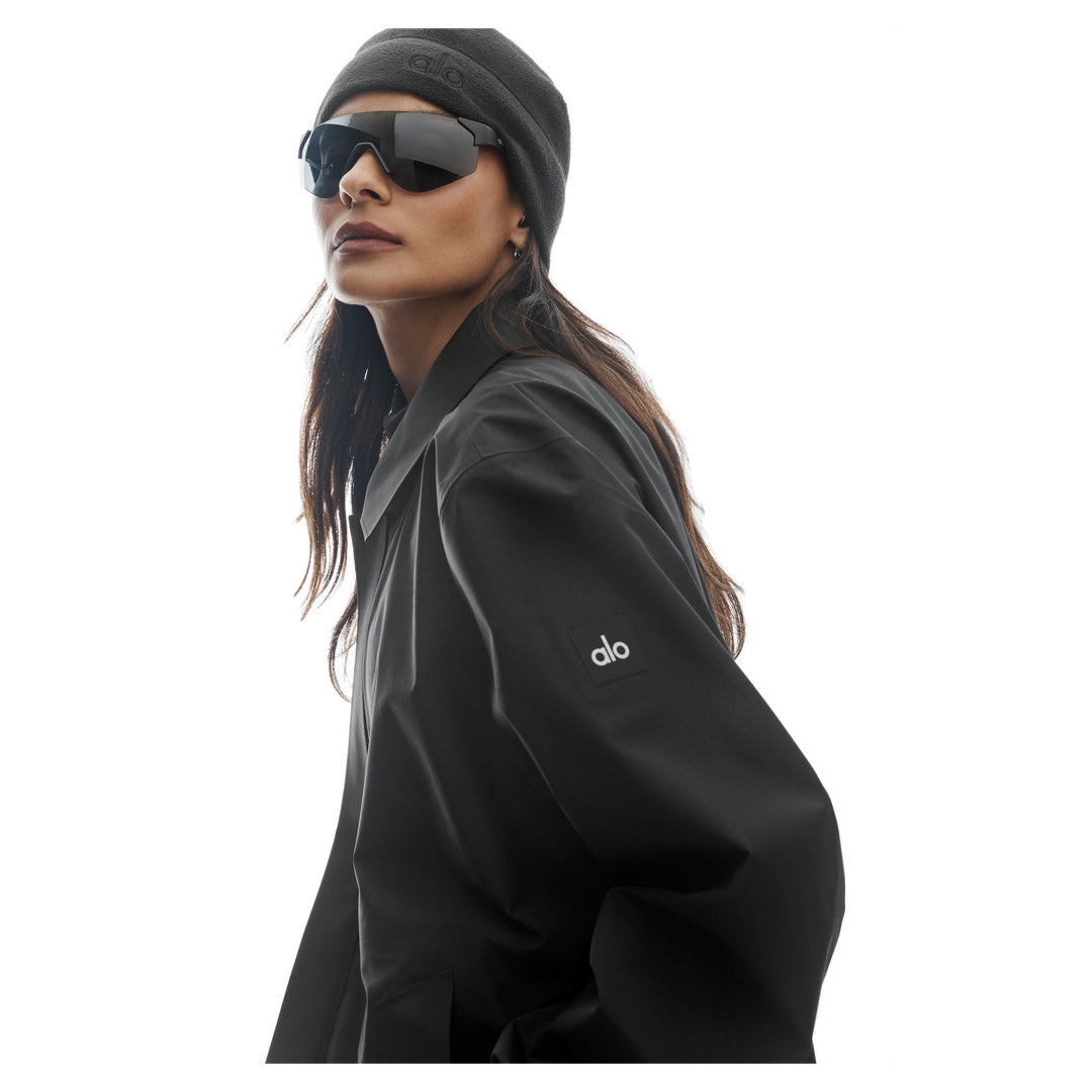 ALO Alpha Shell Long Coat - Black