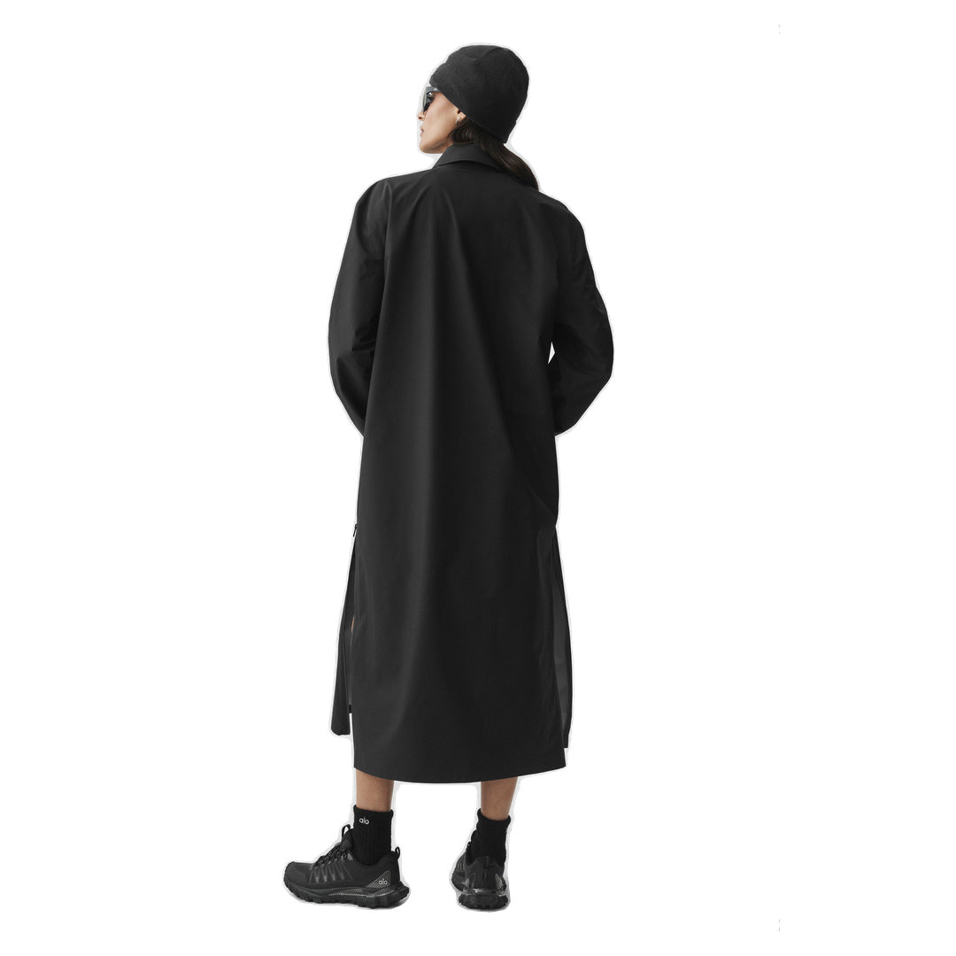 ALO Alpha Shell Long Coat - Black