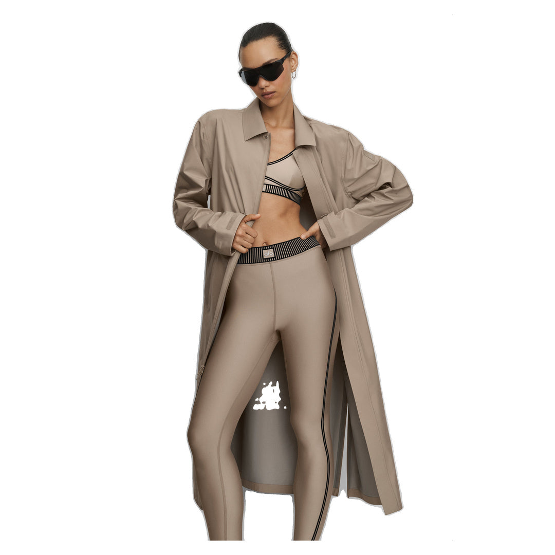 ALO Alpha Shell Long Coat - Gravel