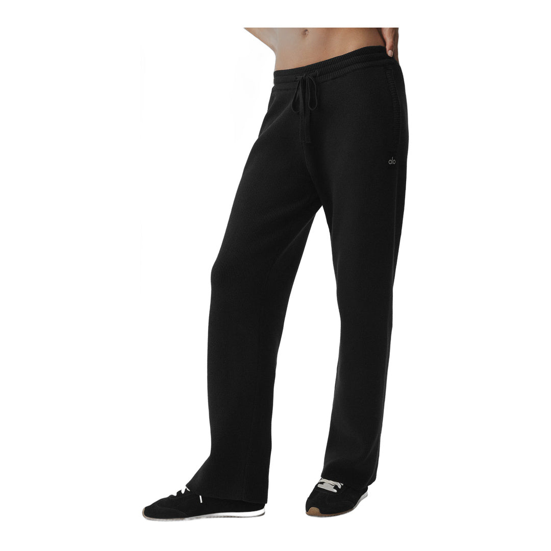 alo Scholar Straight Leg Sweatpant - Black