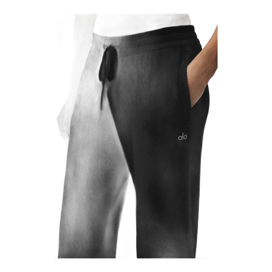 alo Scholar Straight Leg Sweatpant - Black