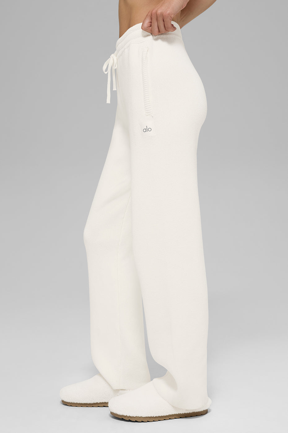 alo Scholar Straight Leg Sweatpant - Ivory