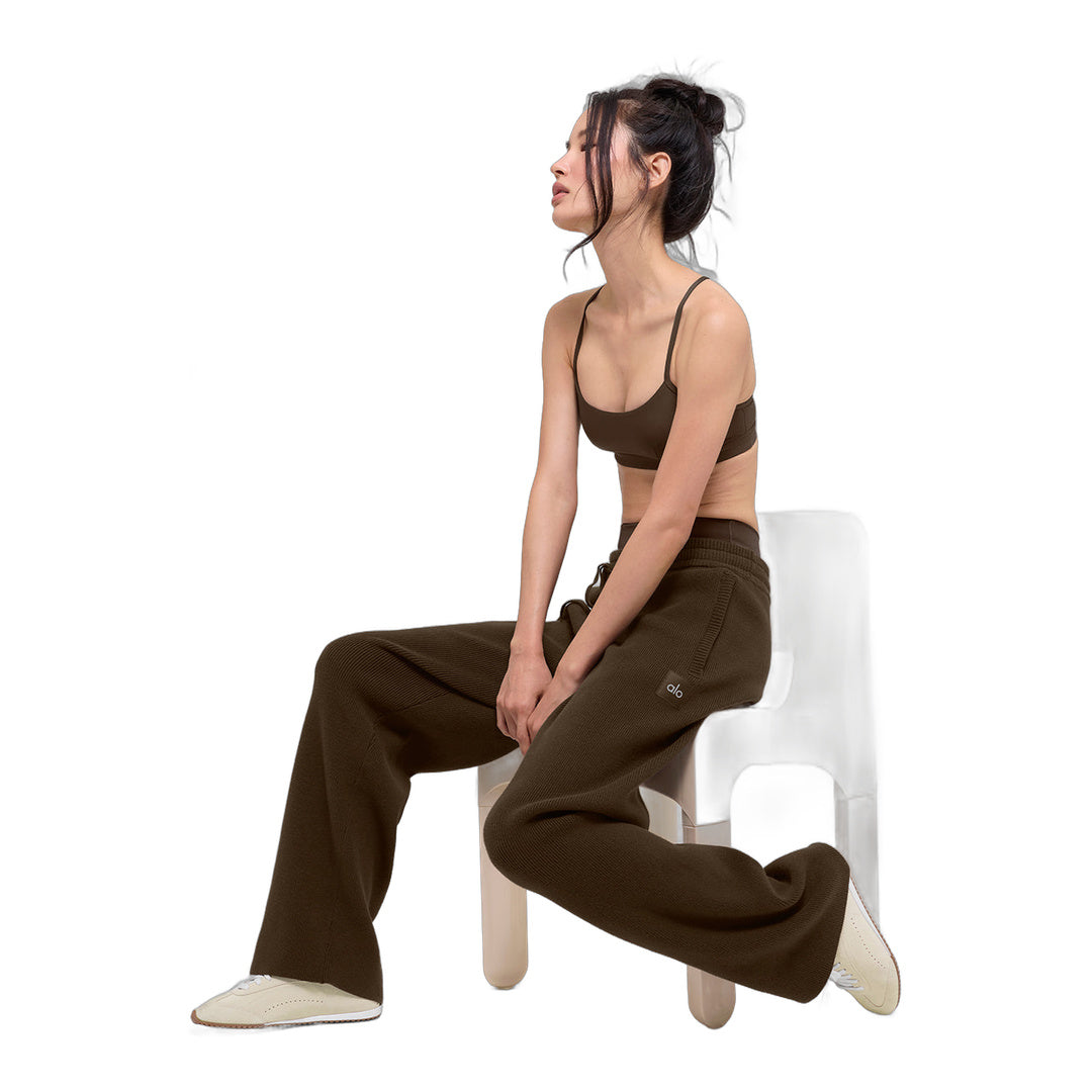alo Scholar Straight Leg Sweatpant - Espresso