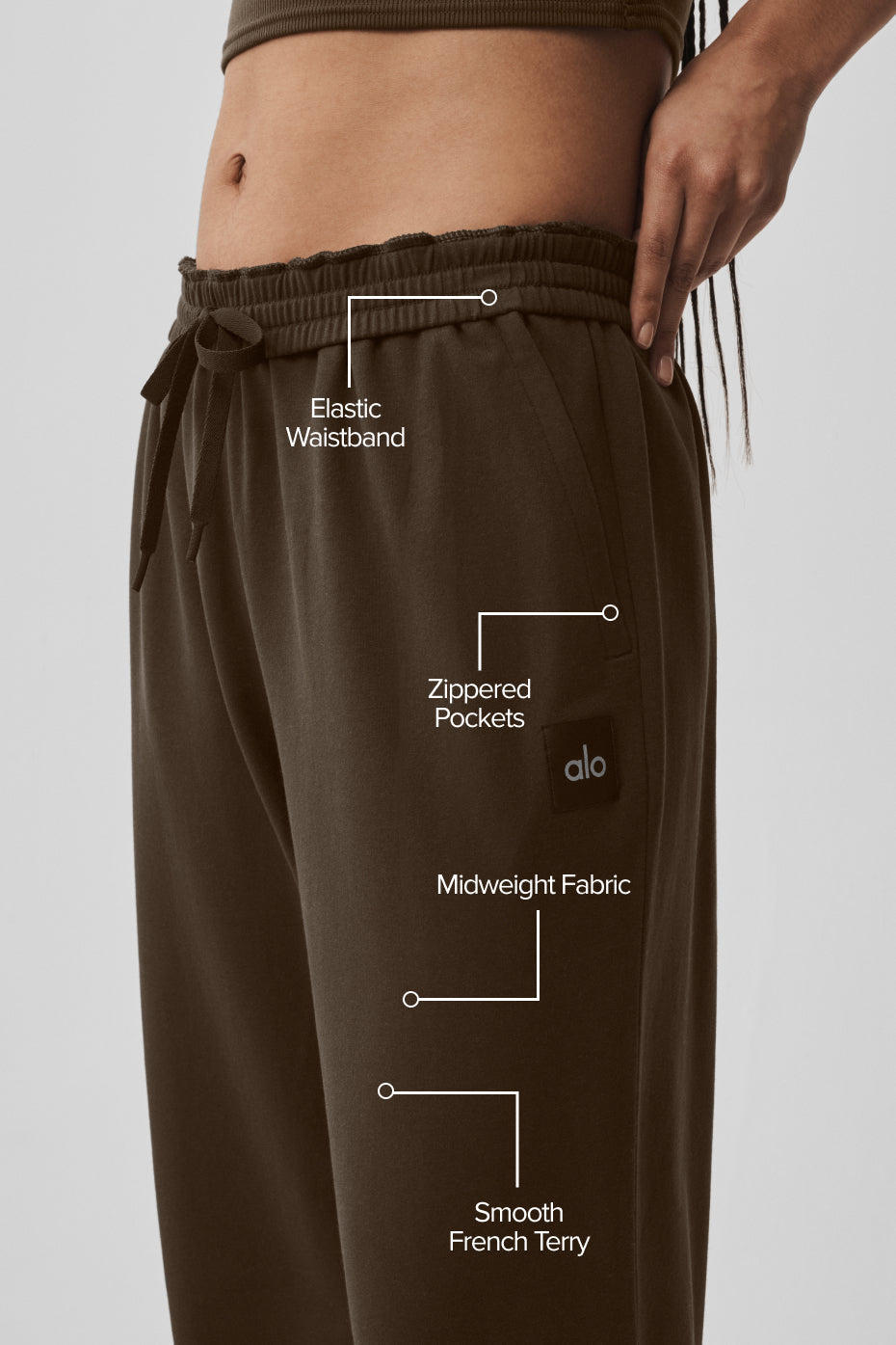 alo Double Take Straight Leg Pant - Espresso