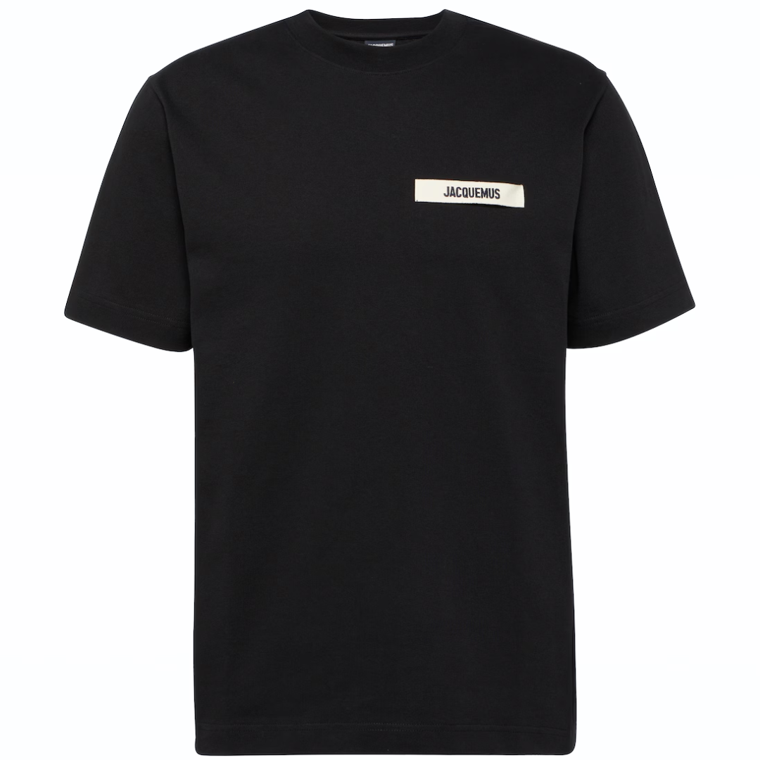 JACQUEMUS GROS GRAIN T-SHIRT BLACK