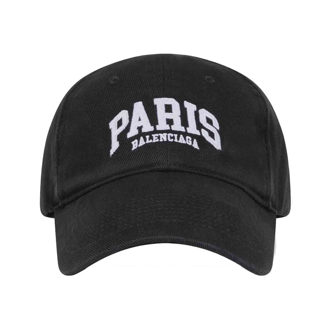 Balenciaga Mens Cities Paris Cap Black