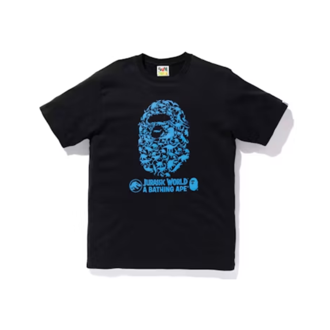 BAPE x Jurassic World Dinosaur Camo Ape Head Tee Black