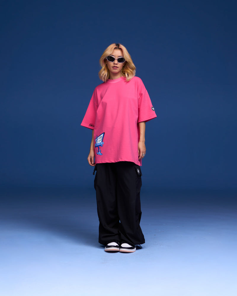 GIDDY UP - PINK | NATTY GARB | Streetwear Pants Trousers by Crepdog Crew
