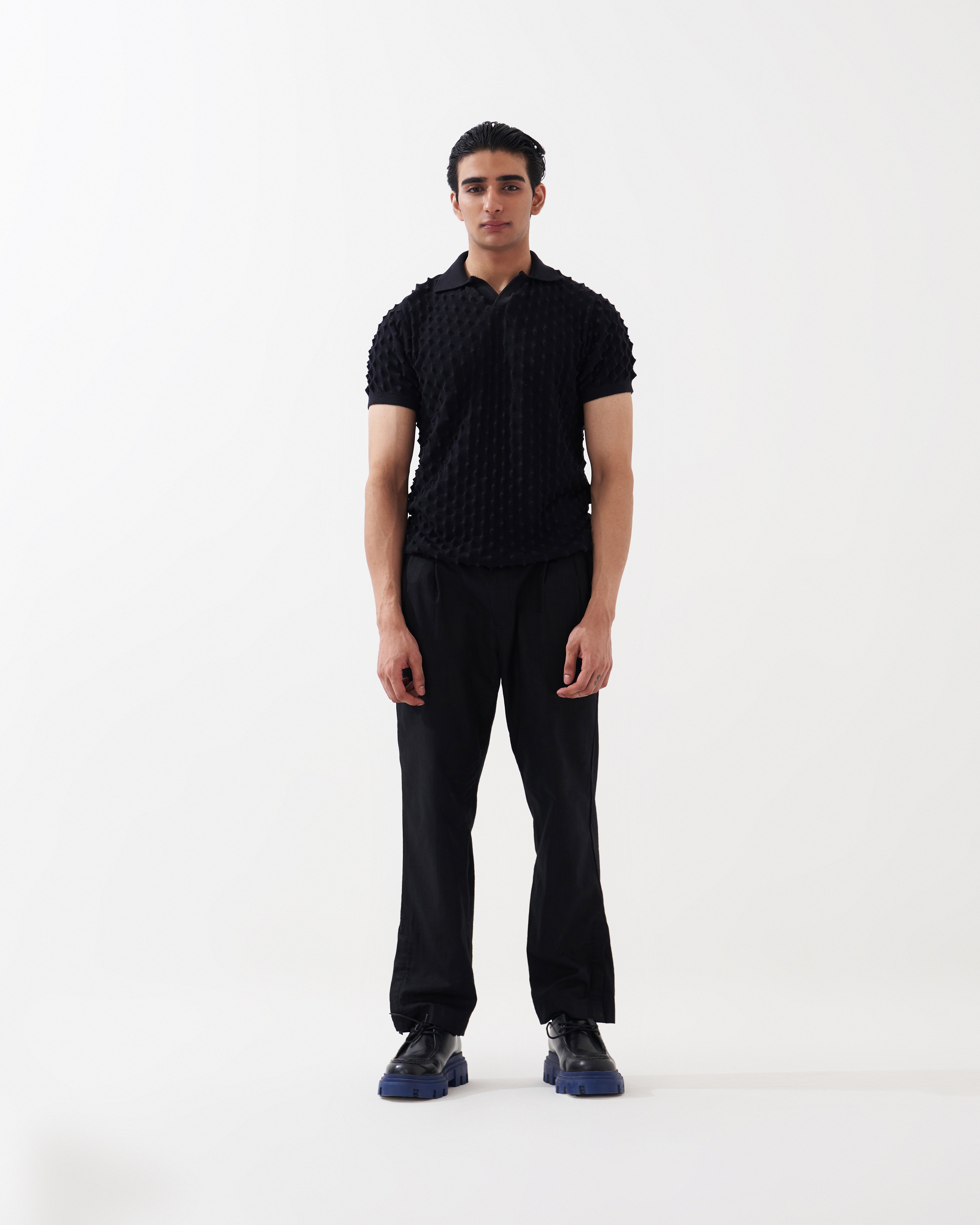 SPIKEY POLO (VANTA BLACK)