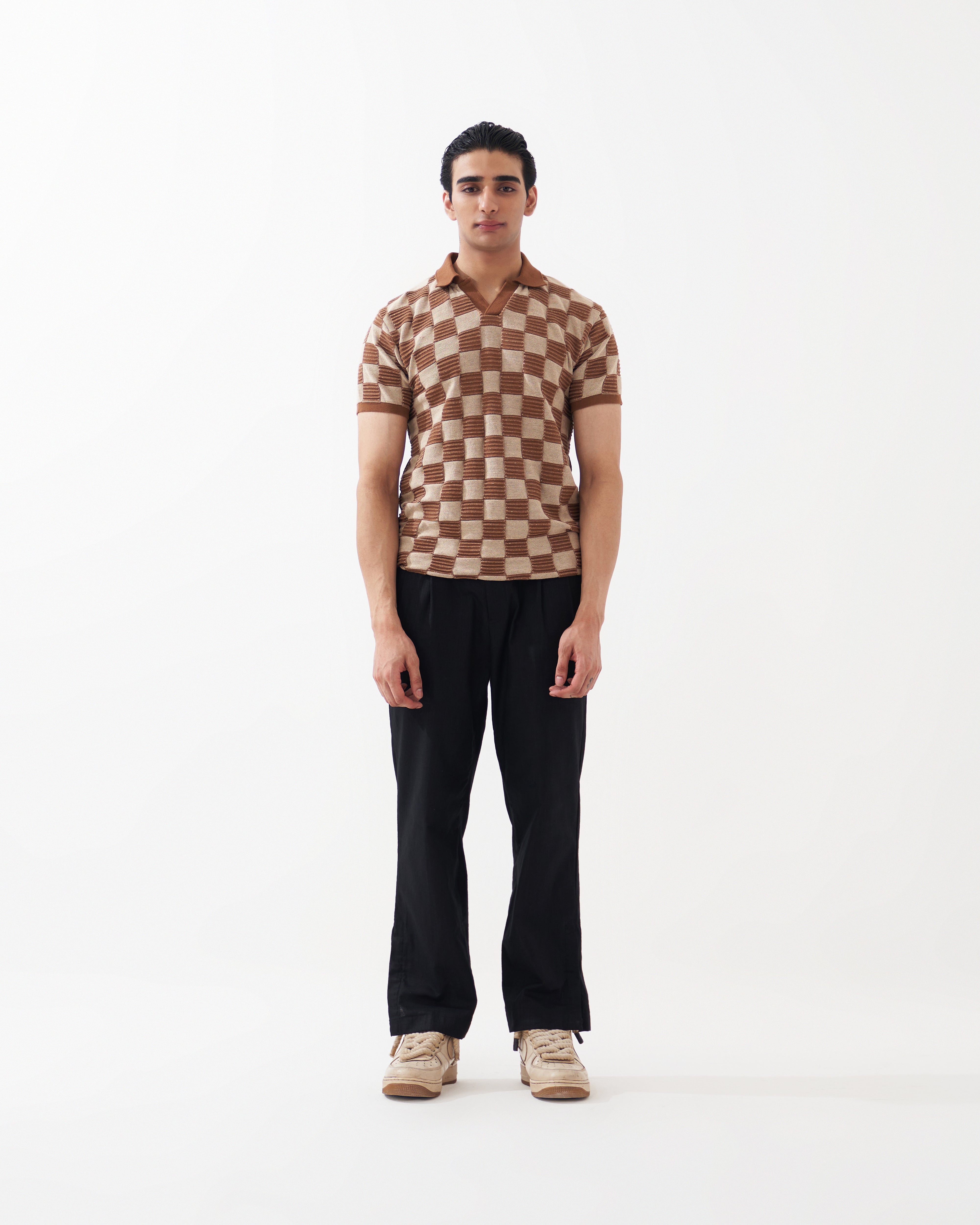 DAMIER POLO (COFFEE)