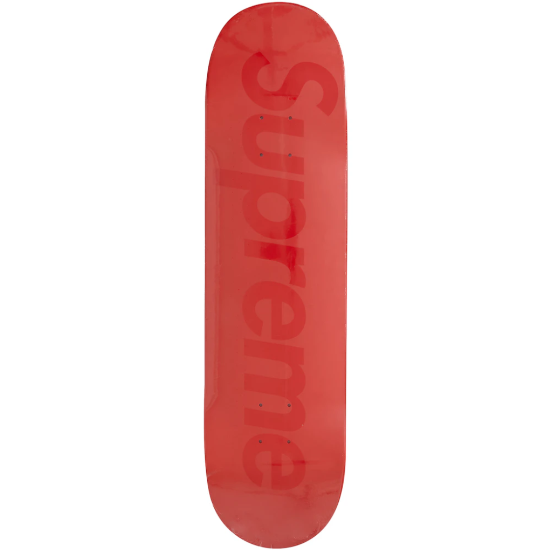 Supreme Tonal Box Logo Skateboard Deck Red