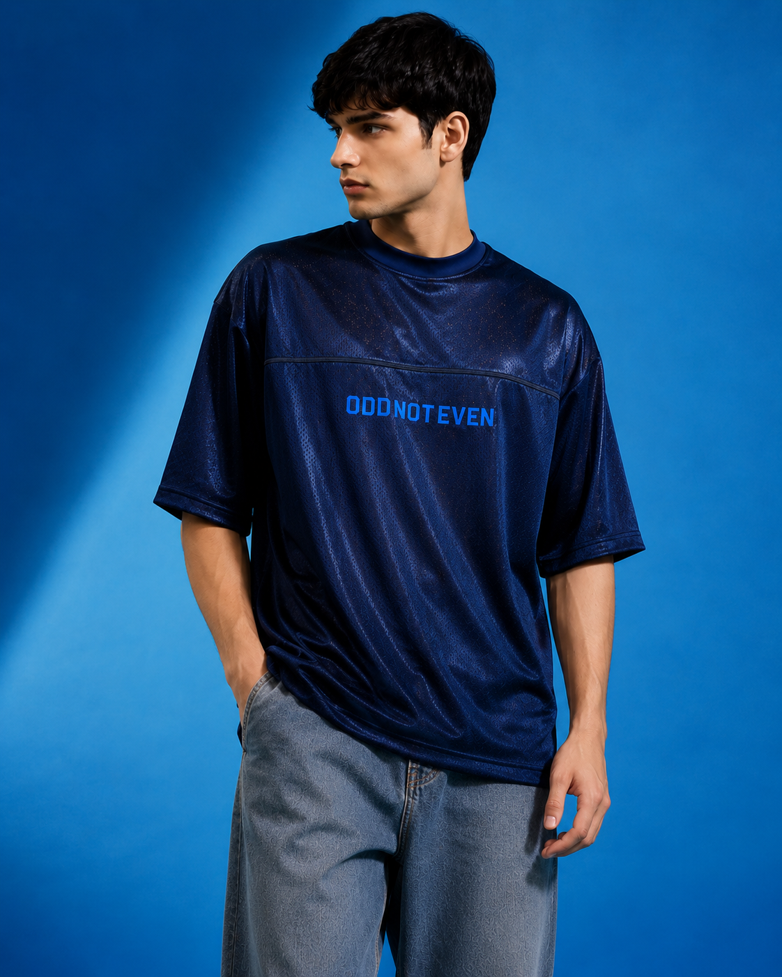 ODD Basic Jersey (Navy Blue) - graphic streetwear fashion jersey, Odd Not Even