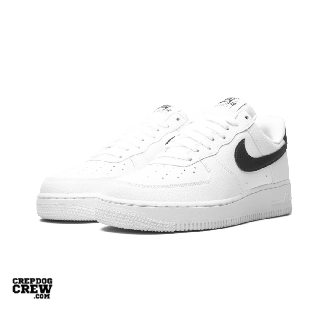 Nike Air Force 1 Low '07 White Black Pebbled Leather