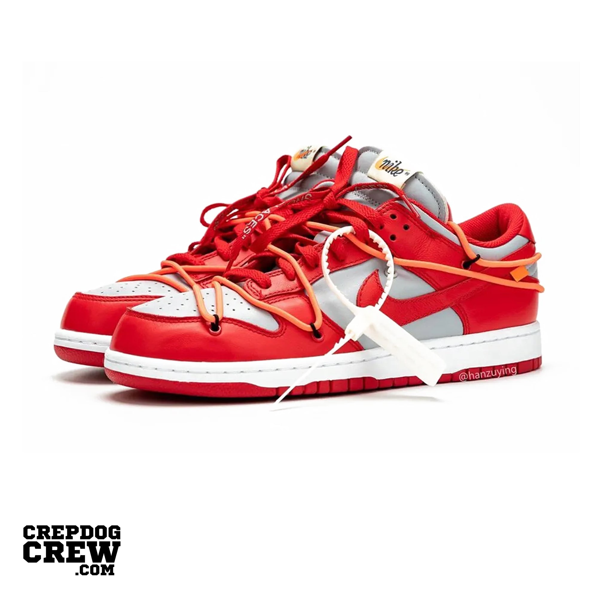 Off white nike dunk low red best sale