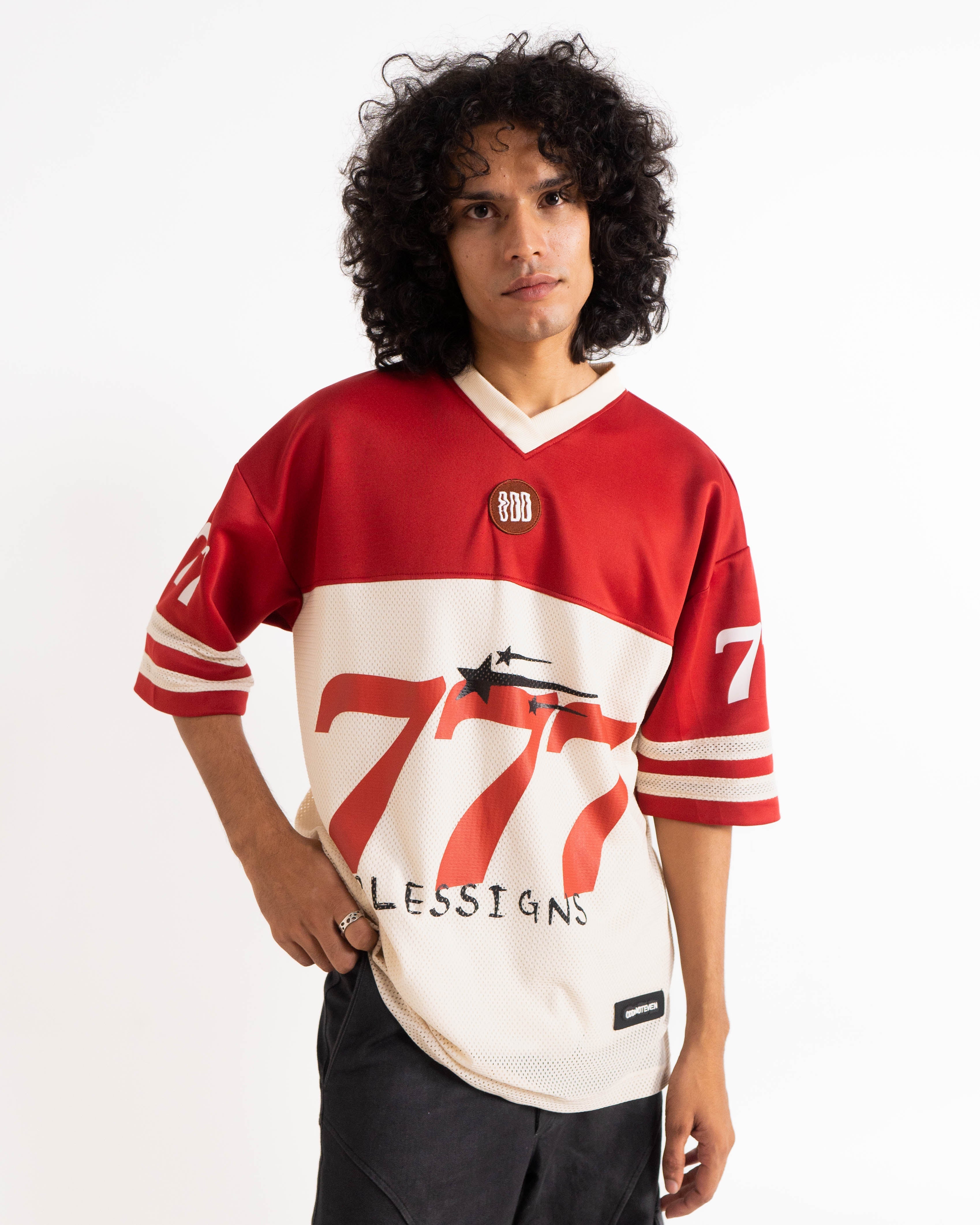 777 Red-Beige Jersey