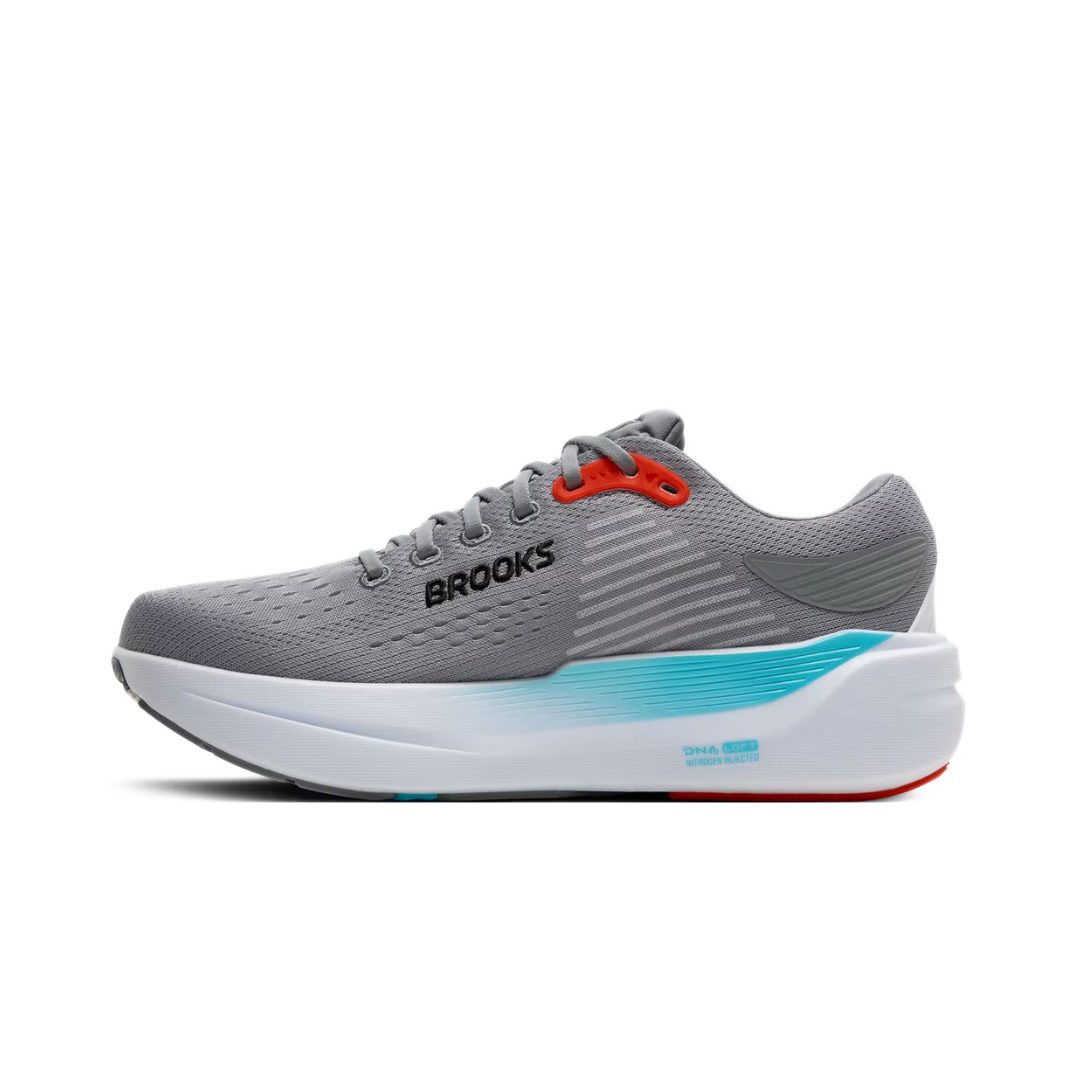 Brooks Ghost Max 3 Primer Grey Antarctica Red