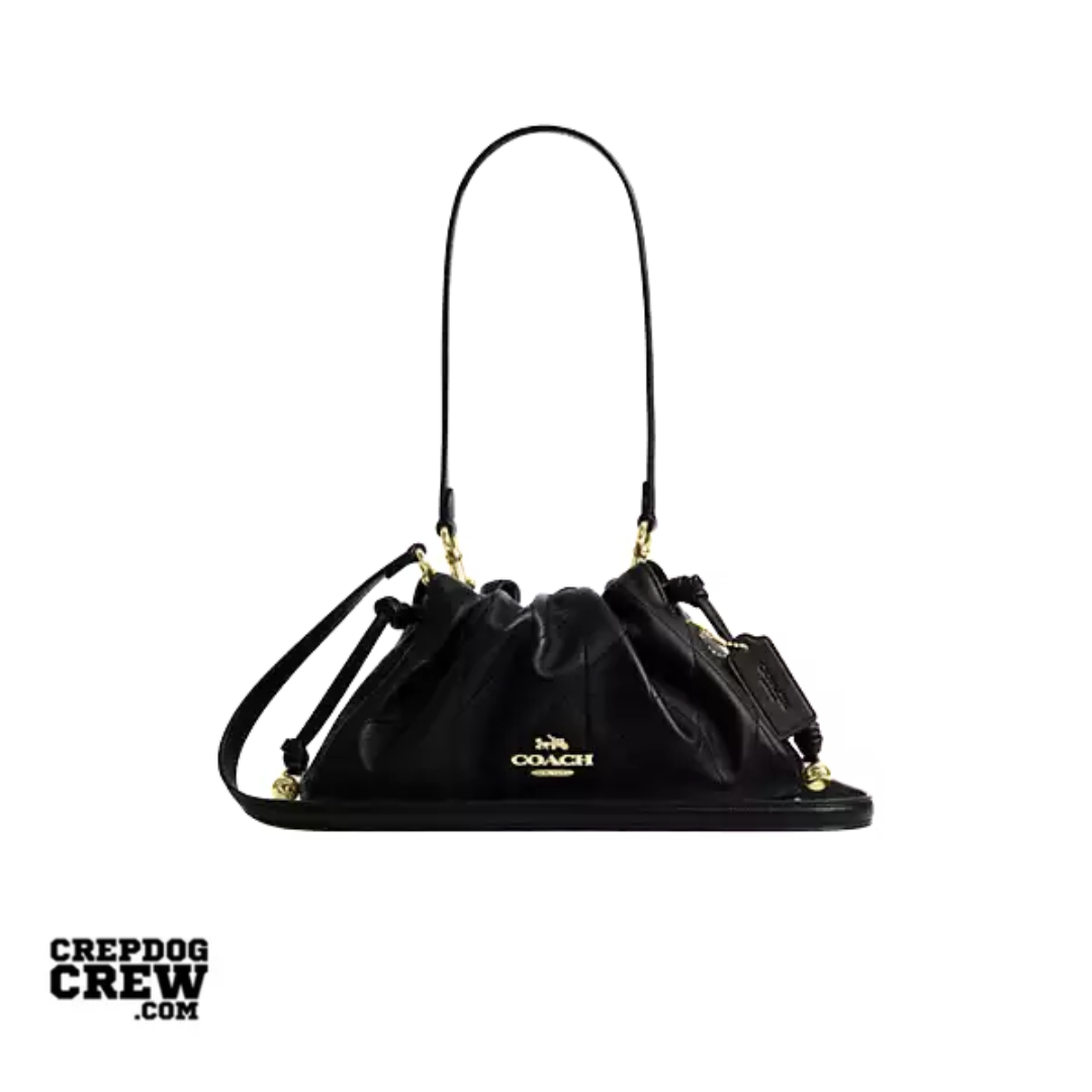 Coach Faye Shoulder Bag With Quilting nappa leather Gold Black