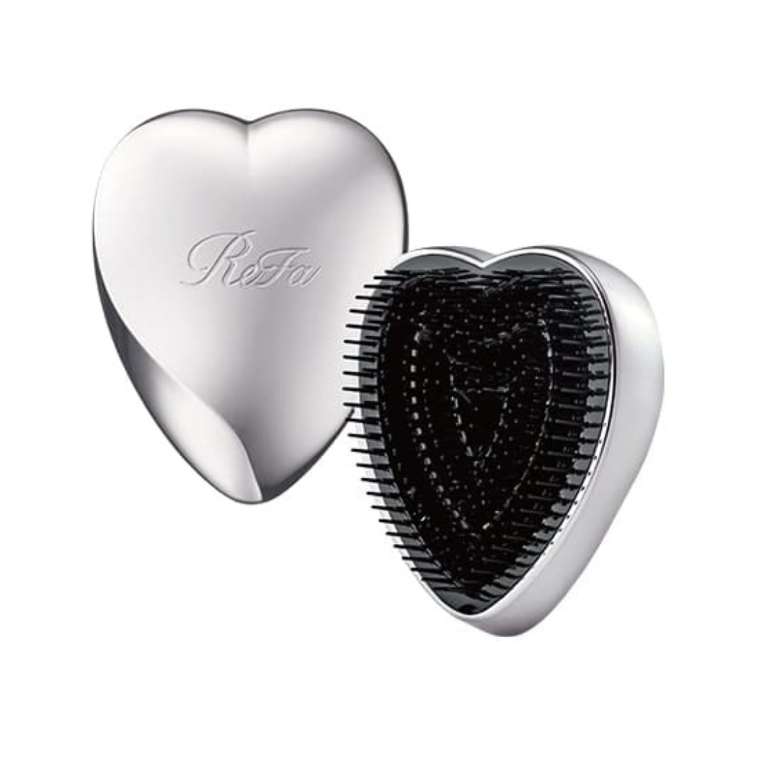 Refa Heart Brush Silver
