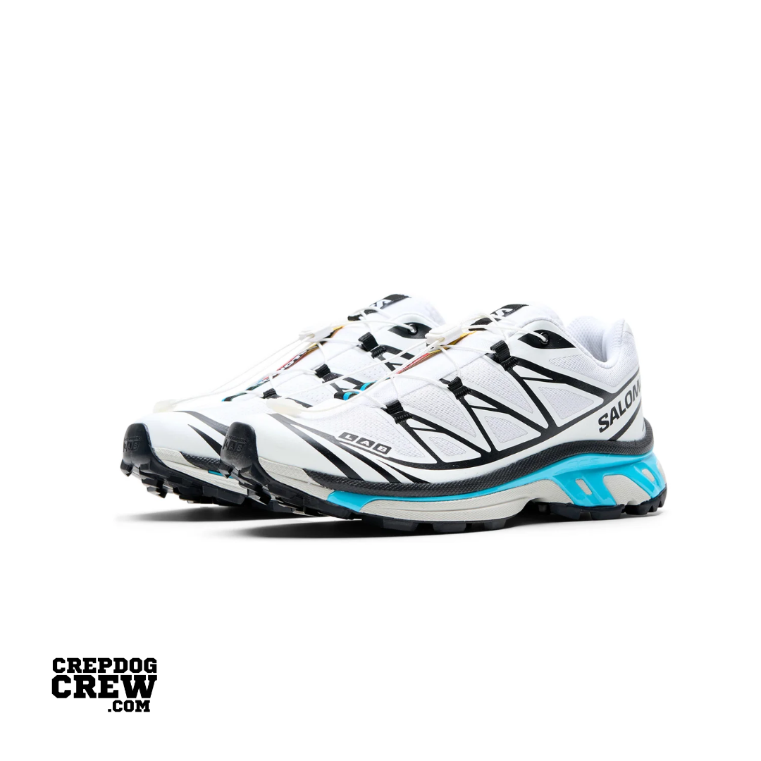 Salomon XT-6 Black White Blue Curacao
