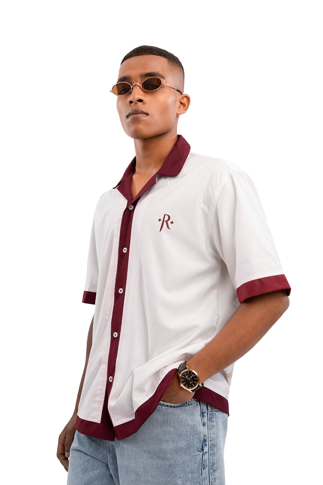 Poker Night shirt - Ivory white