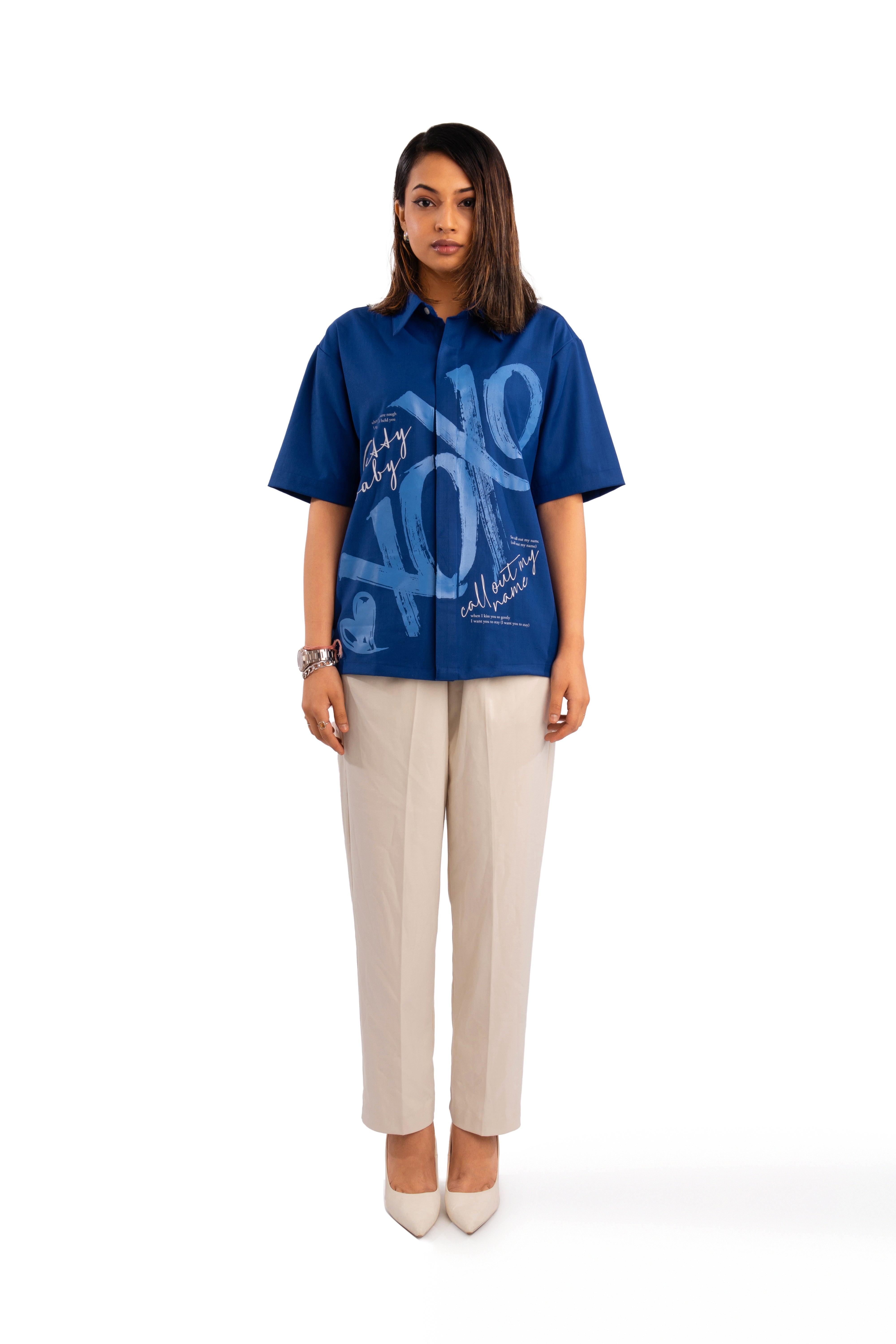 XOXO shirt - Royal blue