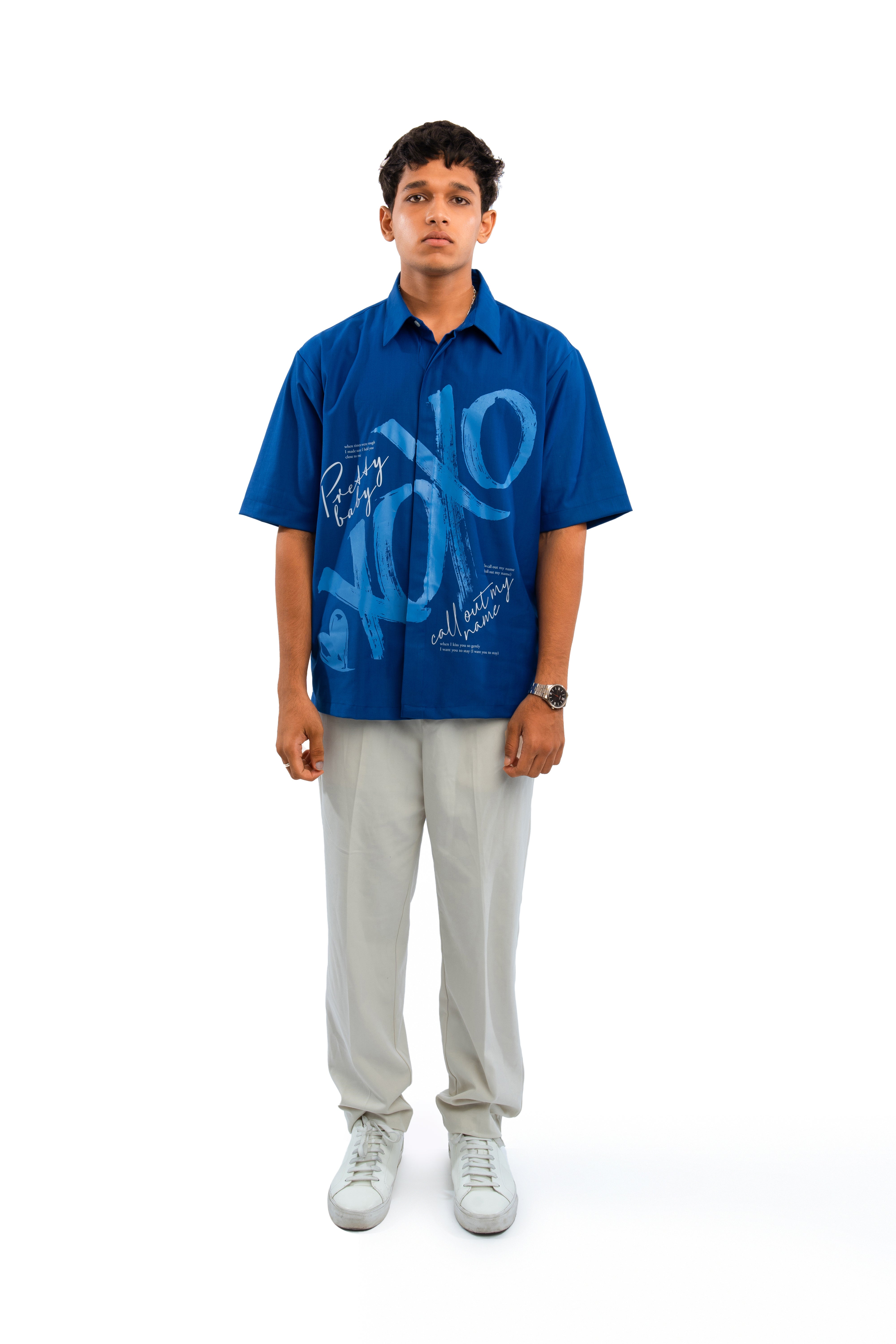 XOXO shirt - Royal blue