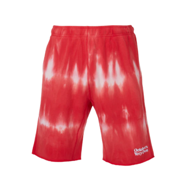 OVO  RED MARBLE TIE DYE SHORTS|HYPE
