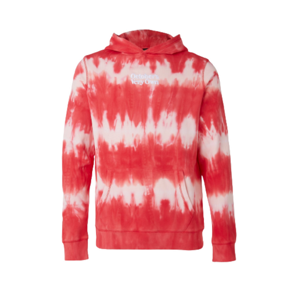 OVO Marble Tie dye hoodie red|Hoodie