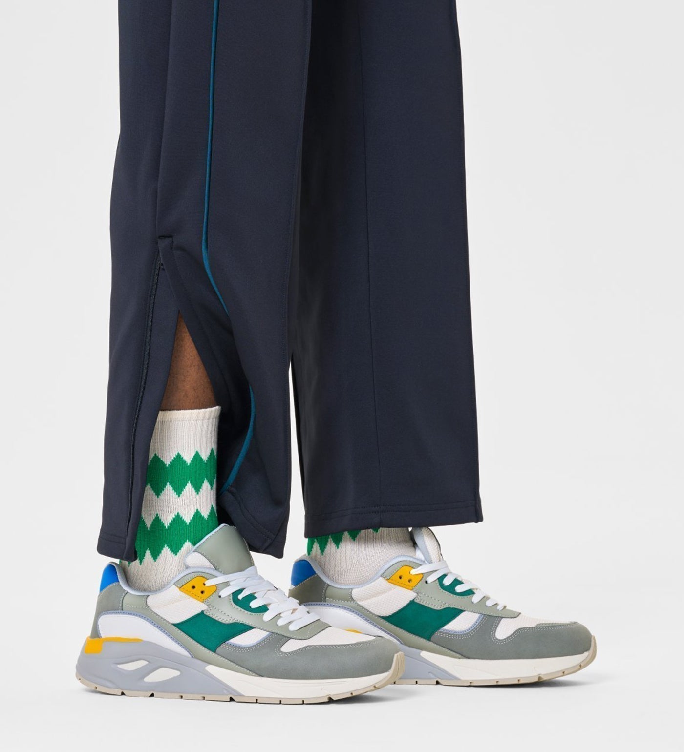 Happy Socks Unisex Zigzag Crew Length Socks for Women and Men 36-40