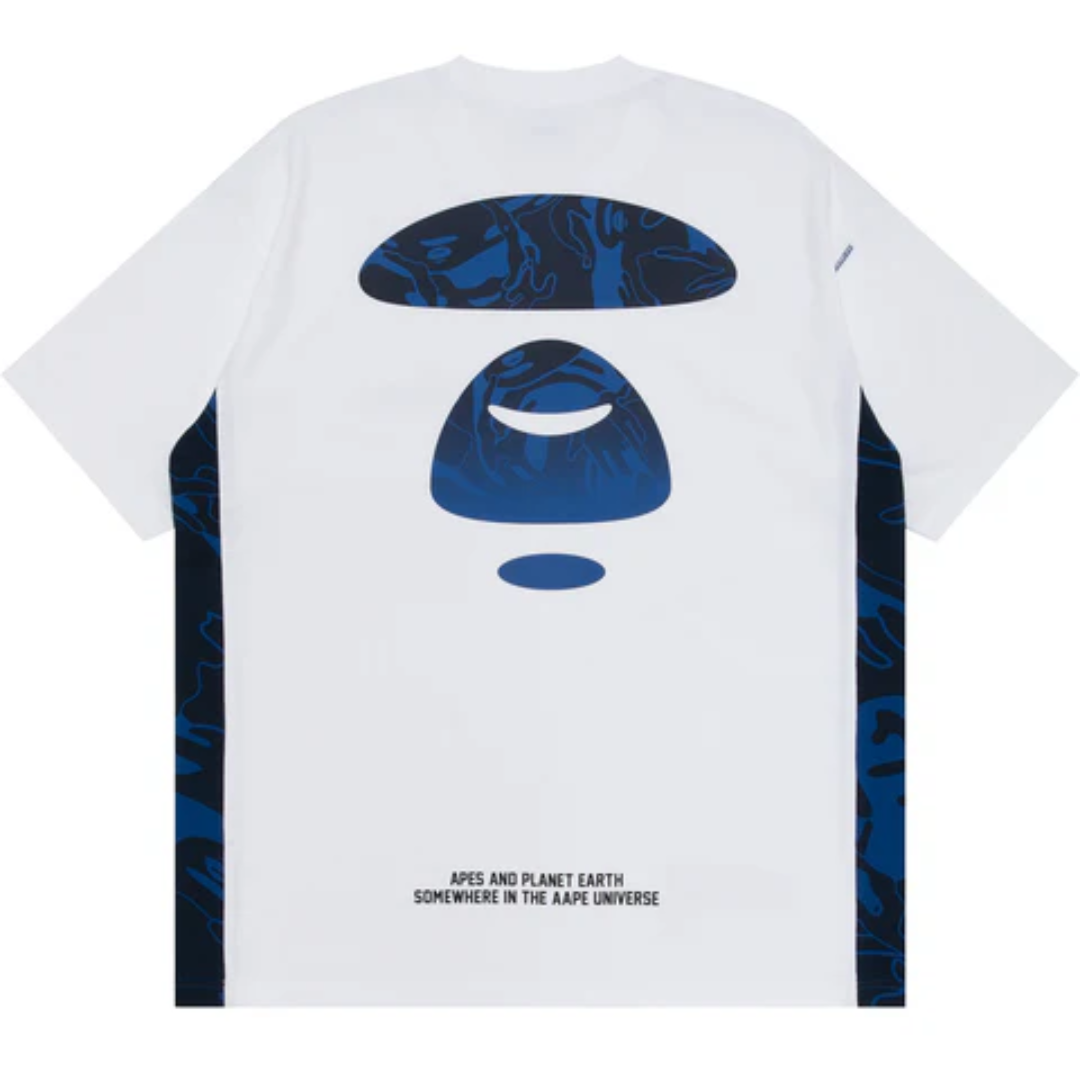 A BATHING APE MOONFACE LOGO TEE