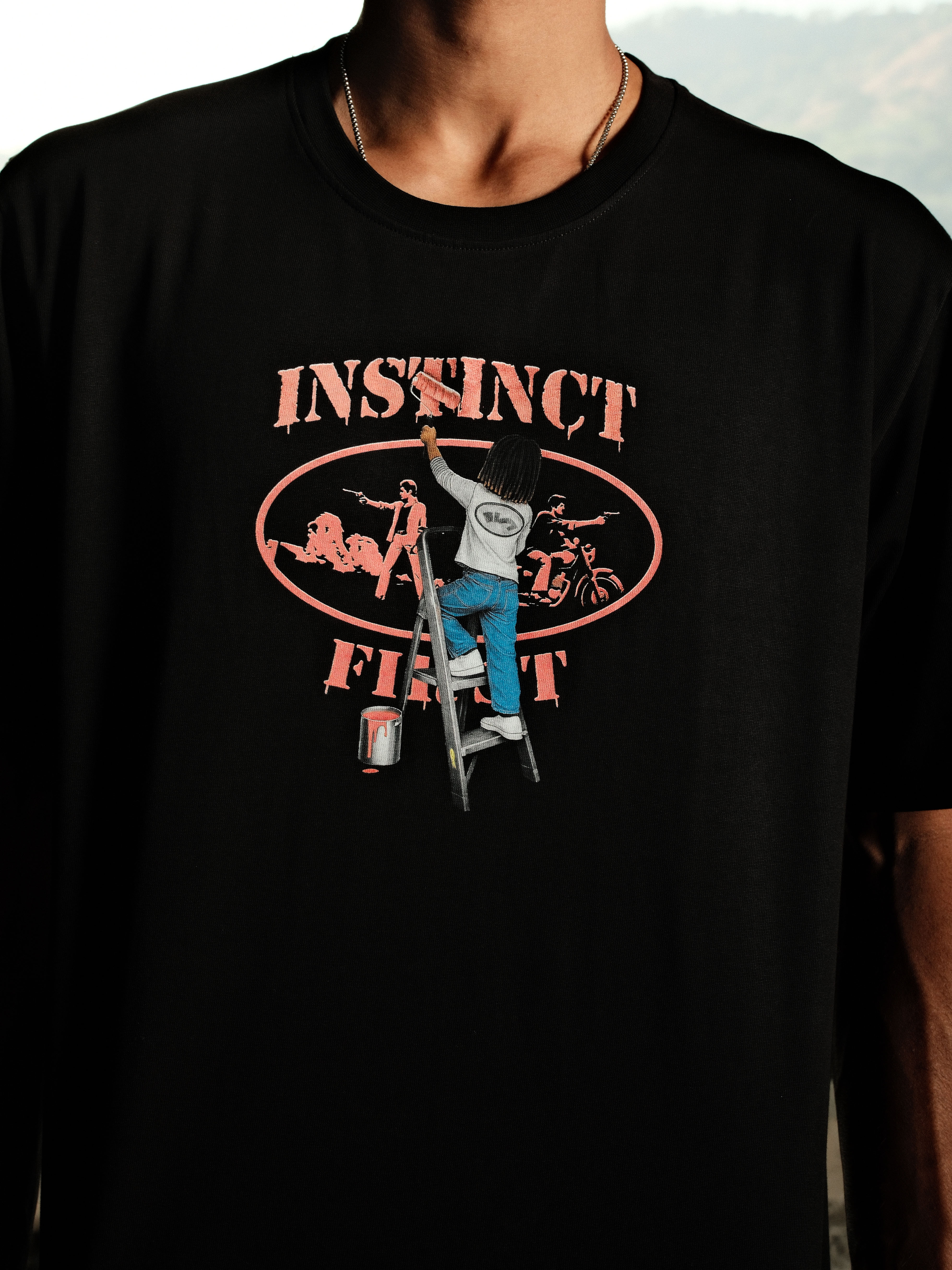 Graffiti - Relaxed Fit Tshirt (Black)