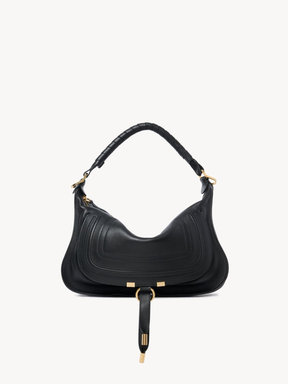 CHLOE Small Marcie shoulder bag in soft leather Black