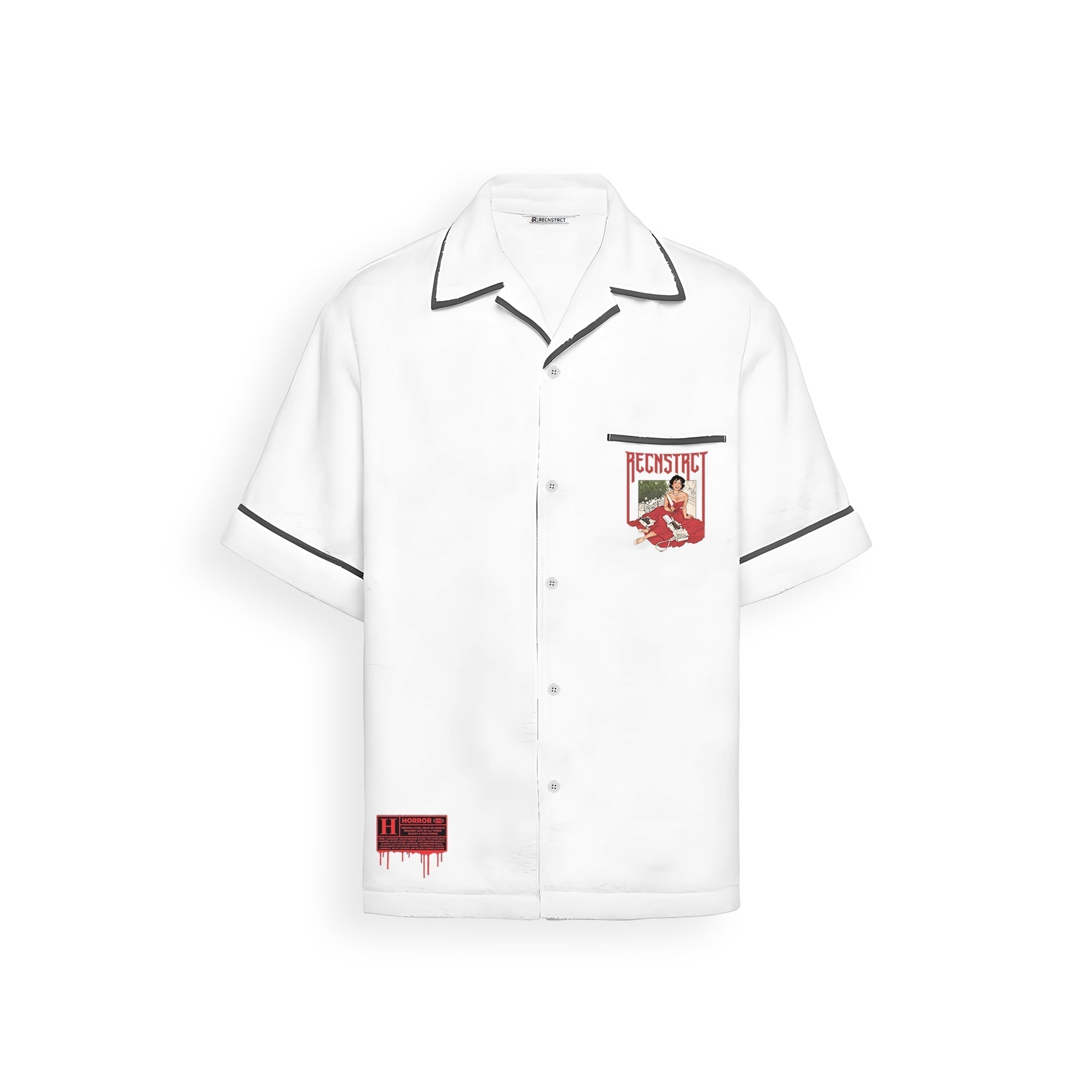 Prime Suspect shirt - Pearl white