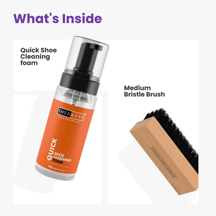 Sneakare Quick Shoe Cleaning Kit Medium Brush