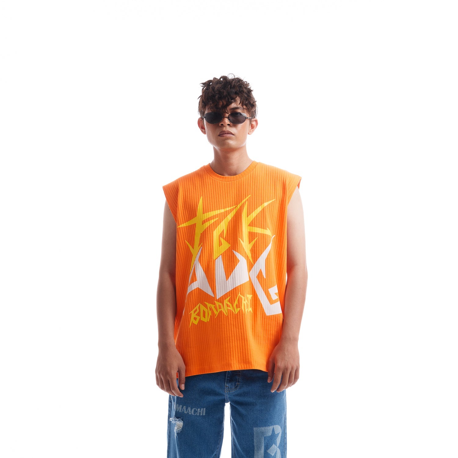 Fck Avg Oversized Bright Orange Vest