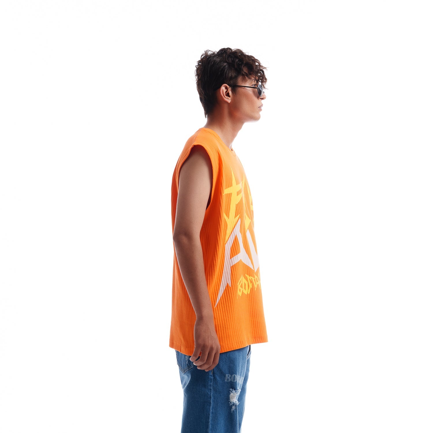 Fck Avg Oversized Bright Orange Vest