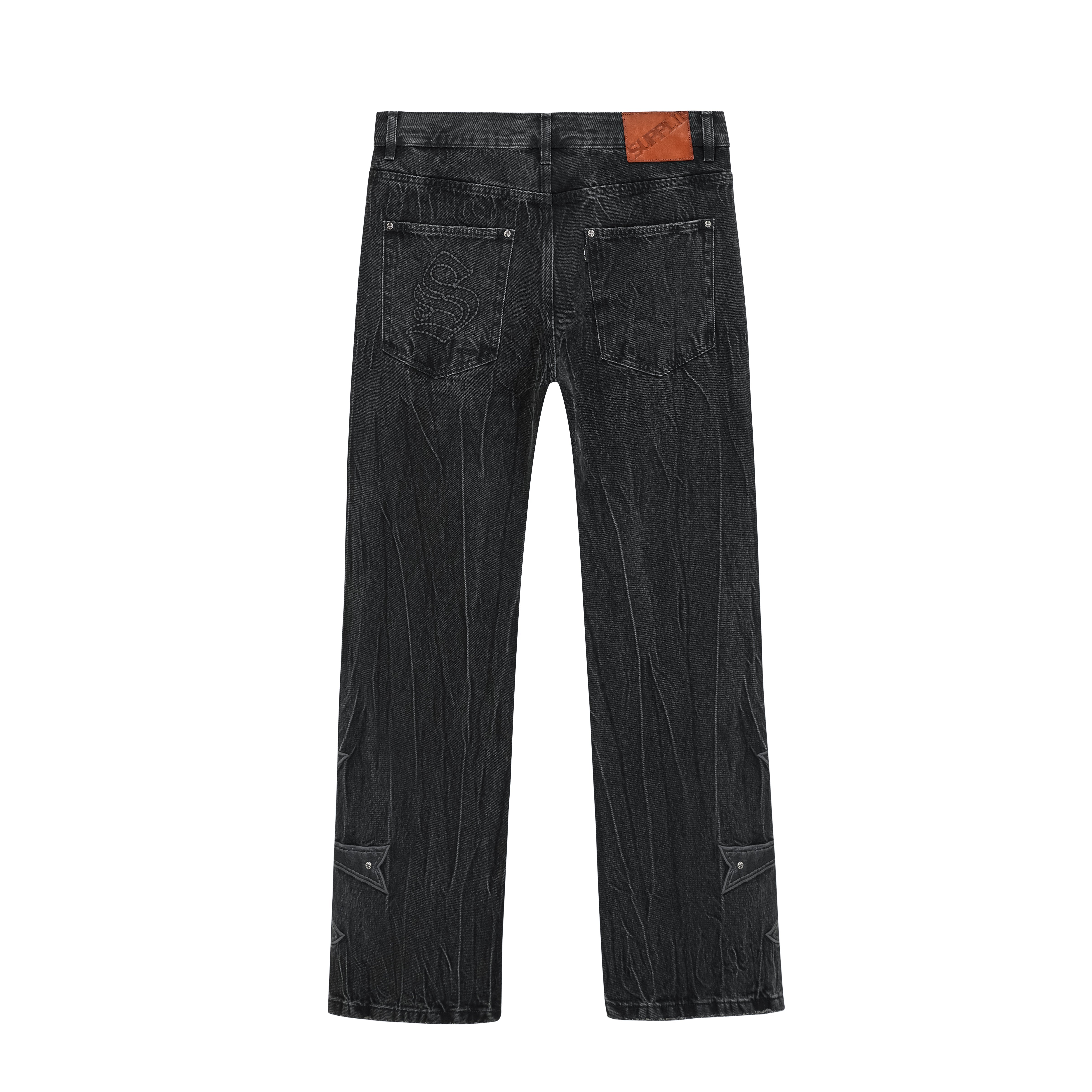 Studs Cross Denim Jeans