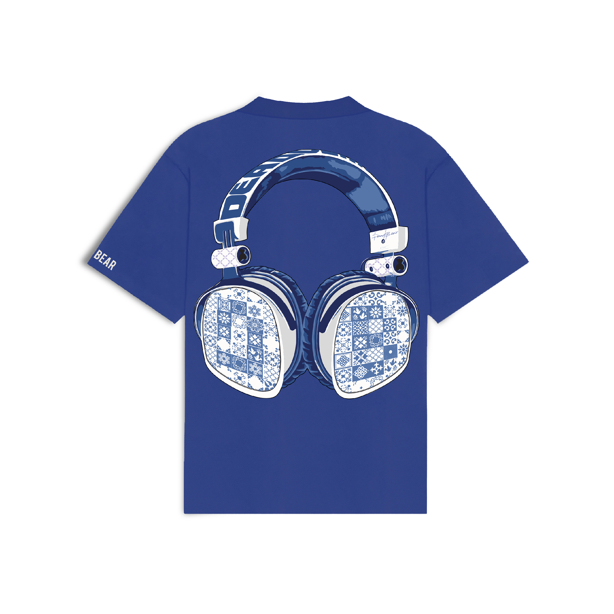 The Headphone Tee Royal Blue