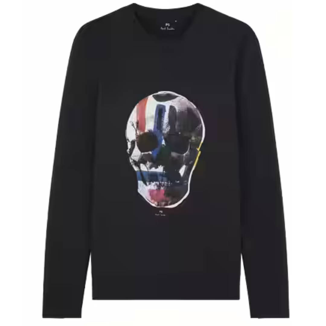 PAUL SMITH SKULL LOGO SWEATSHIRT	BLACK