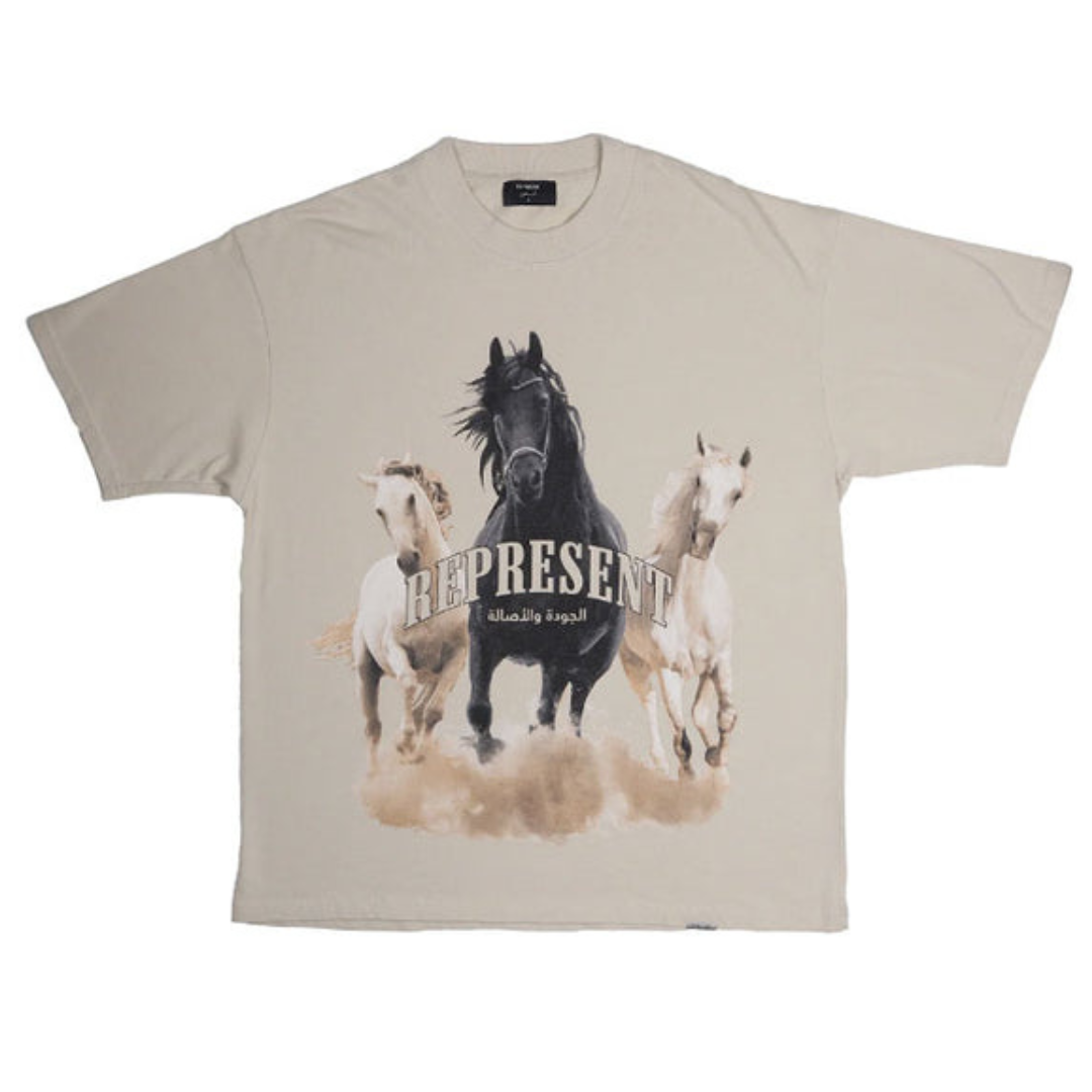 REPRESENT ARABIAN HORSES TEE VINTAGE WHITE