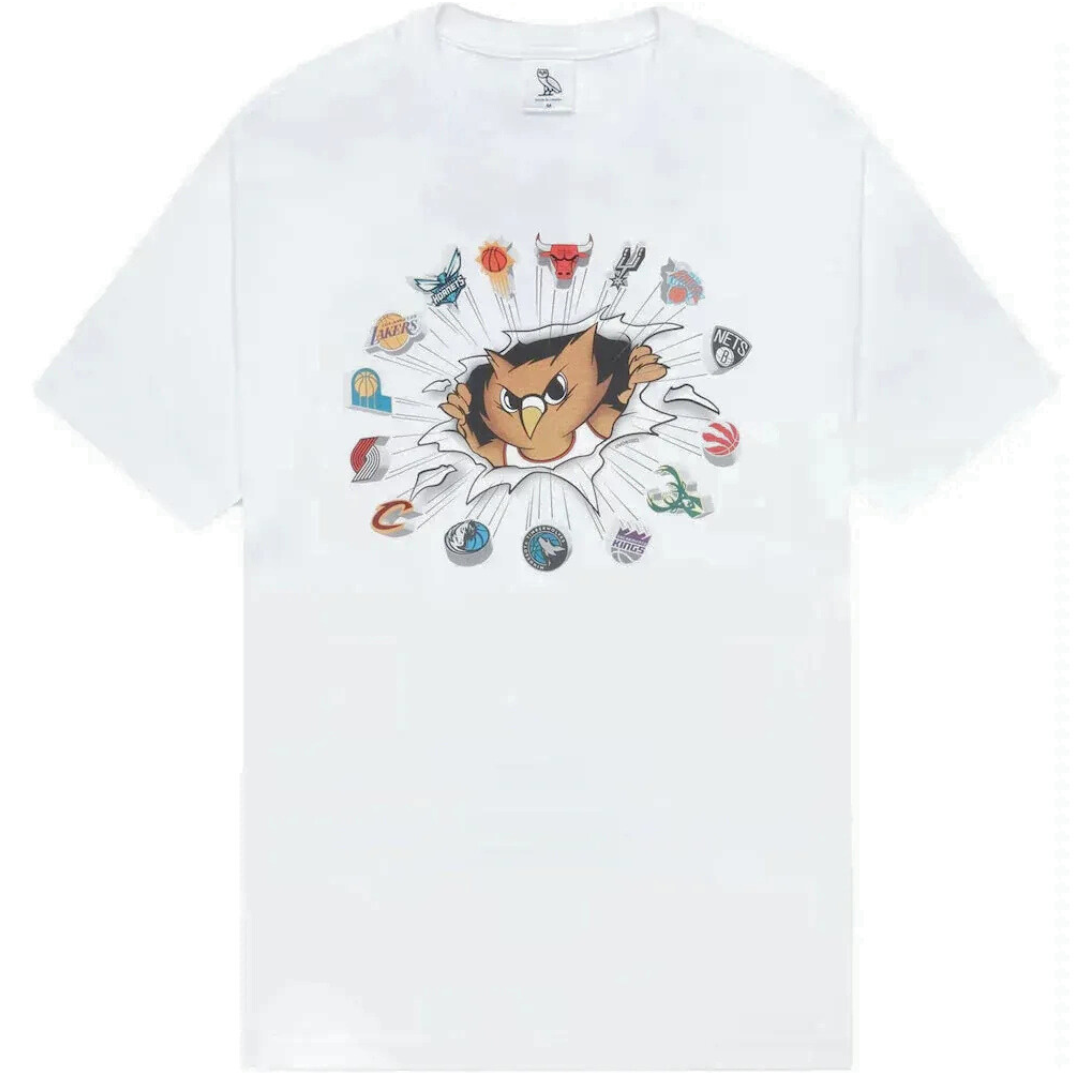 OVO NBA MASCOT TEE WHITE