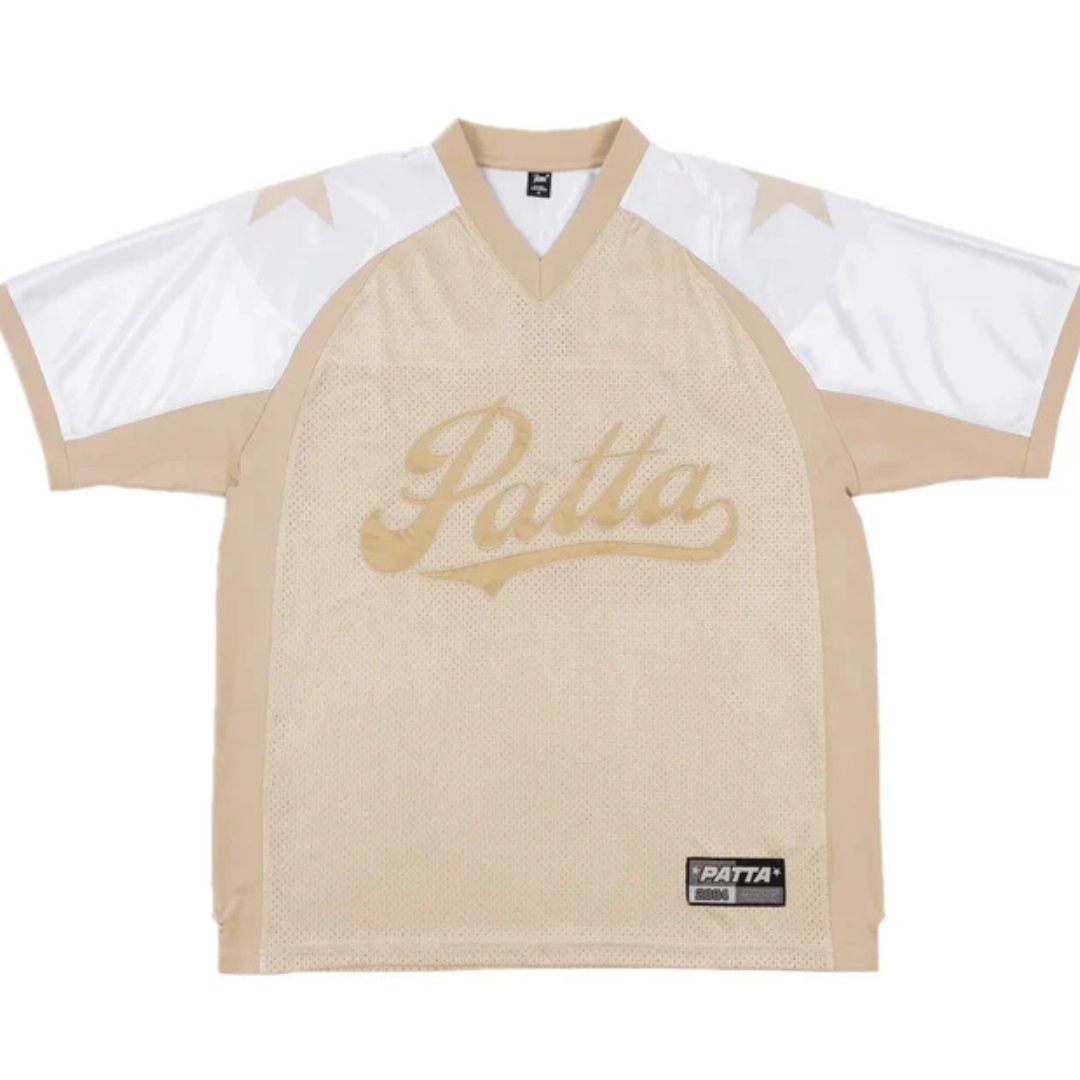 Patta RESPECT football jersey Cement White