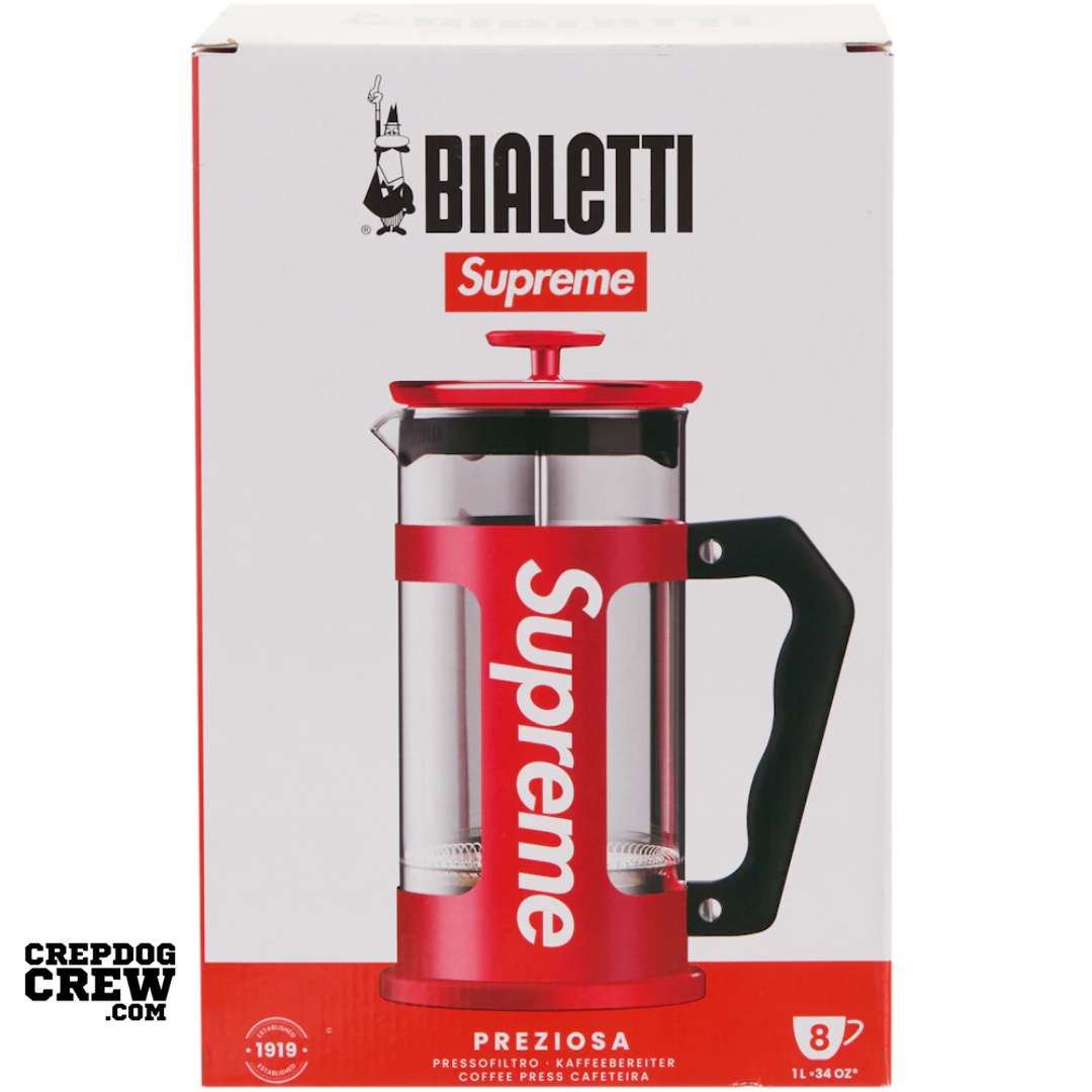 Supreme Bialetti 8-Cup French Press Red