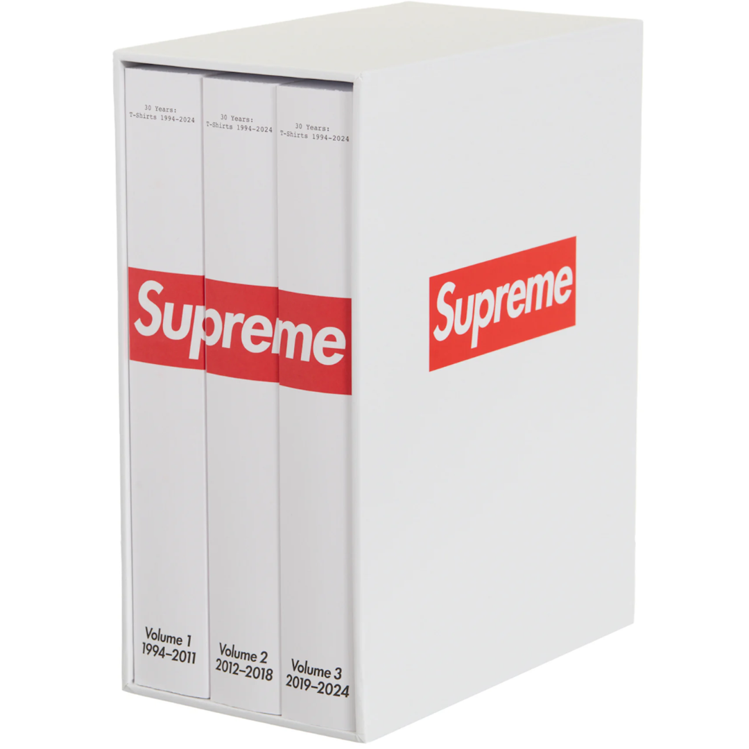 Supreme 30 Years: T-Shirts 1994-2024 Book Set White