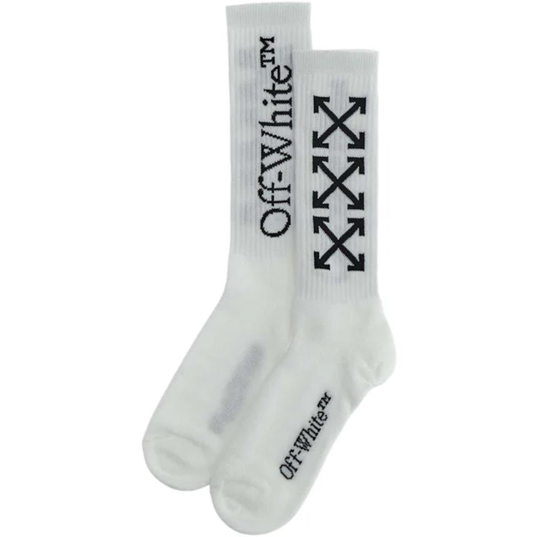 OFF-WHITE Arrow Bookish Socks White/Black